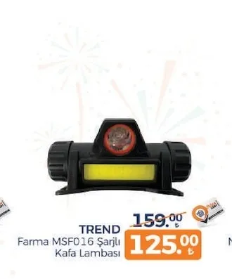 Trend Farma Msf016 Şarjlı Kafa Lambası