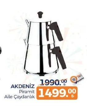 Akdeni̇Z Piramit Aile Çaydanlık