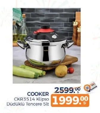 Cooker Ckr3514 Klipso Düdüklü Tencere 5Lt