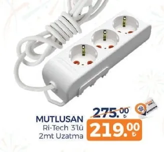 Mutlusan Ri-Tech 3'Lü 2Mt Uzatma