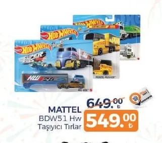Mattel Bdw51 Hw Taşıyıcı Tırlar