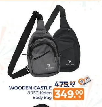 Wooden Castle 8052 Keten Body Bag