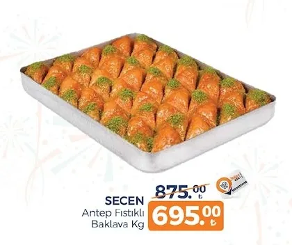 Seçen Antep Fıstıklı Baklava Kg