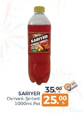 Sarıyer Osmanlı Şerbeti 1000Ml Pet