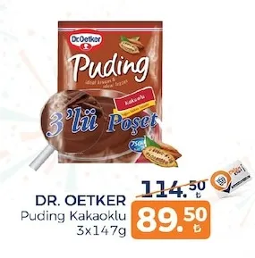 Dr. Oetker Puding Kakaoğlu 3X147G