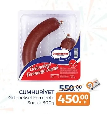 Cumhuriyet Geleneksel Fermente Sucuk 300G