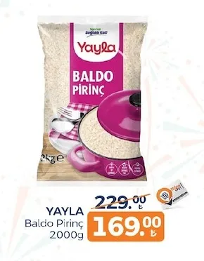 Yayla Baldo Pirinç 2000G