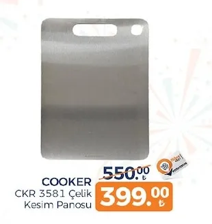 Cooker Ckr 3581 Çelik Kesim Panosu
