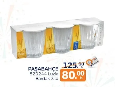 Paşabahçe 520244 Luzia Bardak 3'Lü