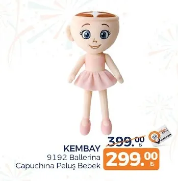 Kembay 9192 Ballerina Capuchina Peluş Bebek
