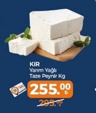 Kir Yarım Yağlı Taze Peynir Kg