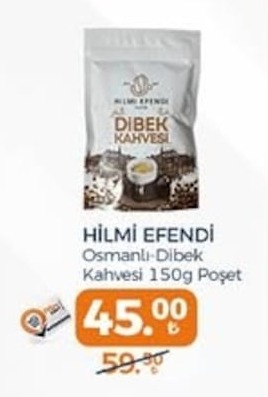Hilmi Efendi Osmanlı-Dibek Kahvesi 150G Poşet