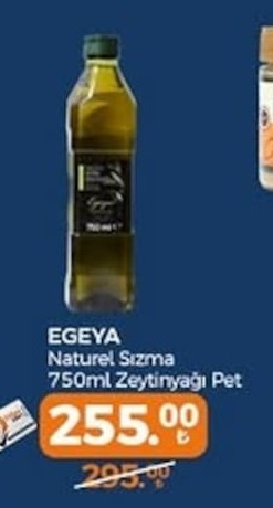 Egeya Naturel Sızma 750Ml Zeytinyağı Pet