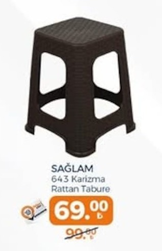 Sağlam 643 Karizma Rattan Tabure