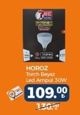 Horoz Torch Beyaz Led Ampul 30W