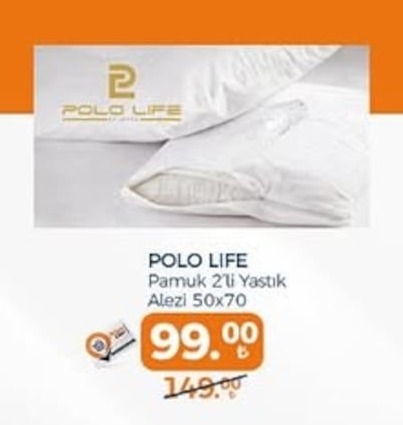 Polo Life Pamuk 2'Li Yastık Alezi 50X70