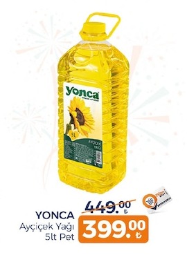 Yonca Ayçiçek Yağı 5Lt Pet