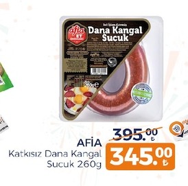 Afia Katkısız Dana Kangal Sucuk 260G