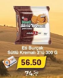 Eti Burçak Sütlü Kremalı 3'Lü 300 G