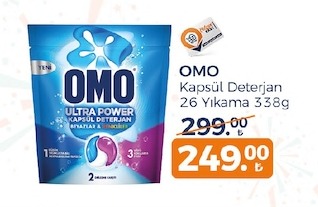 Omo Kapsül Deterjan 26 Yıkama 338G