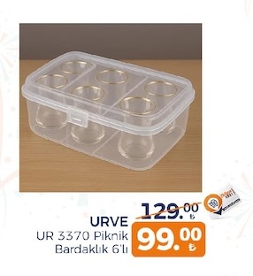 Urve Ur 3370 Piknik Bardaklık 6'Lı