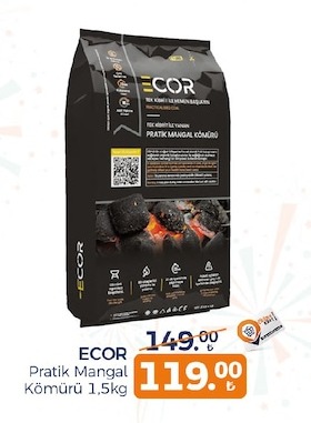 Ecor Pratik Mangal Kömürü 1.5Kg