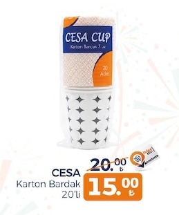 Cesa Karton Bardak 20'Li