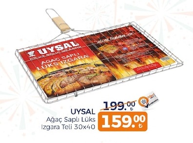 Uysal Ağaç Saplı Lüks Izgara Teli 30X40