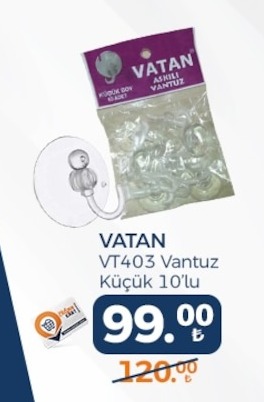 Vatan Vt403 Vantuz Küçük 10'Lu