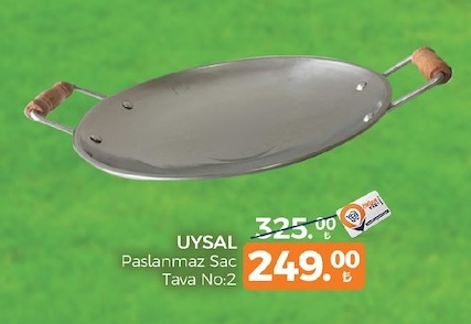 Uysal Paslanmaz Sac Tava No:2