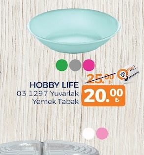 Hobby Life 03 1297 Yuvarlak Yemek Tabak