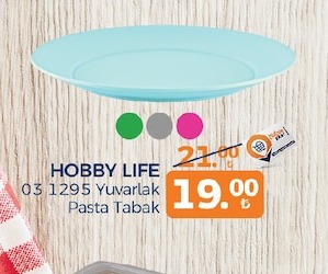 Hobby Life 03 1295 Yuvarlak Pasta Tabak