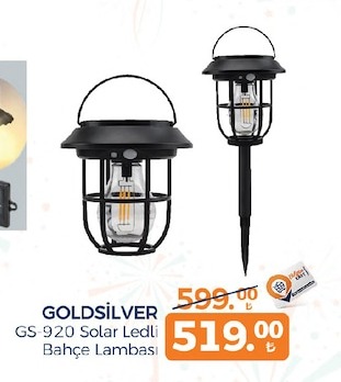 Goldsilver Gs-920 Solar Ledli Bahçe Lambası