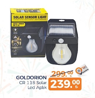 Goldorion Cr 118 Solar Led Aplik