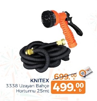 Knitex 3338 Uzayan Bahçe Hortumu 25Mt