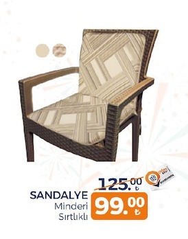 Sandalye Minderi Sırtlıklı