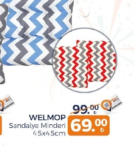 Welmop Sandalye Minderi 45X45Cm