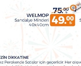 Welmopp Sandalye Minderi 40X40Cm