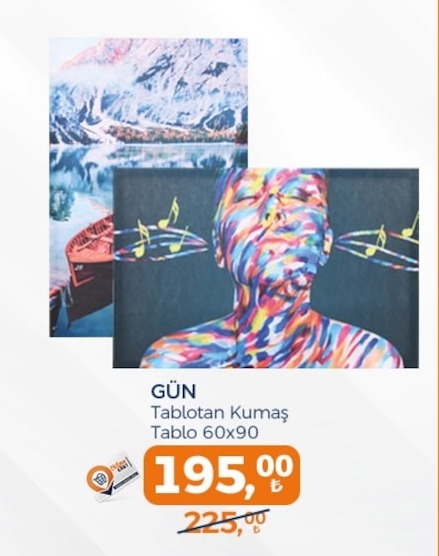 Gün Tablotan Kumaş Tablo 60X90