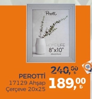 Perotti 17129 Ahşap Çerçeve 20X25