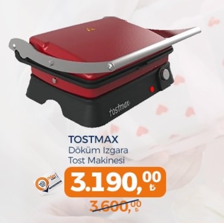Tostmax Döküm Izgara Tost Makinesi