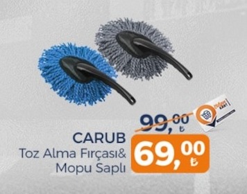 Carub Toz Alma Fırçası & Mopu Saplı