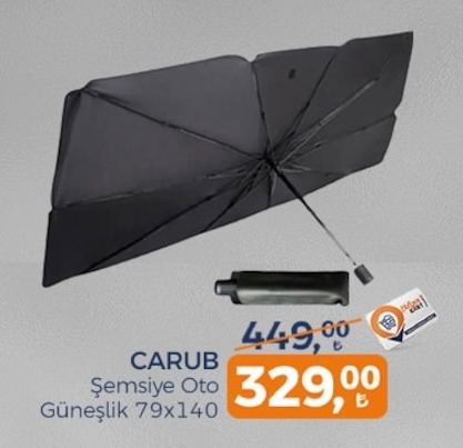 Carub Şemsiye Oto Güneşlik 79X140