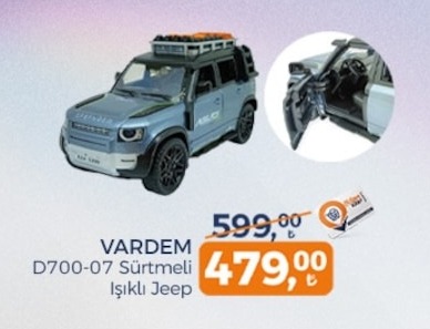 Vardem D700-07 Sürtmeli Işıklı Jeep