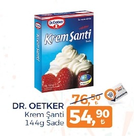 Dr. Oetker Krem Şanti 144G Sade
