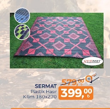 Sermat Plastik Hasır Kilim 180X270