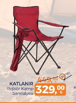 Katlanir Rejisör Kamp Sandalyesi