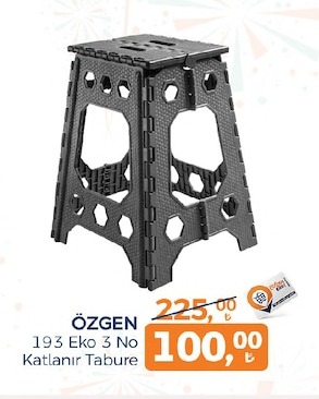 Özgen 193 Eko 3 No Katlanır Tabure