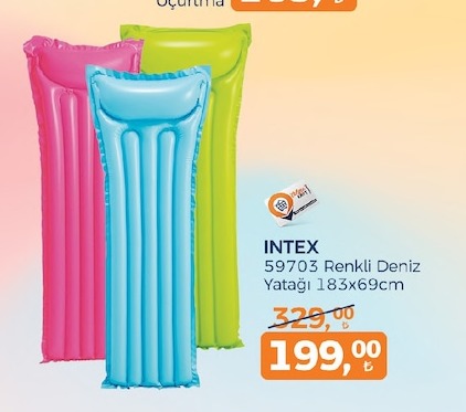 Intex 59703 Renkli Deniz Yatağı 183X69Cm