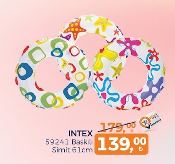 Intex 59241 Baskılı Simit 61Cm